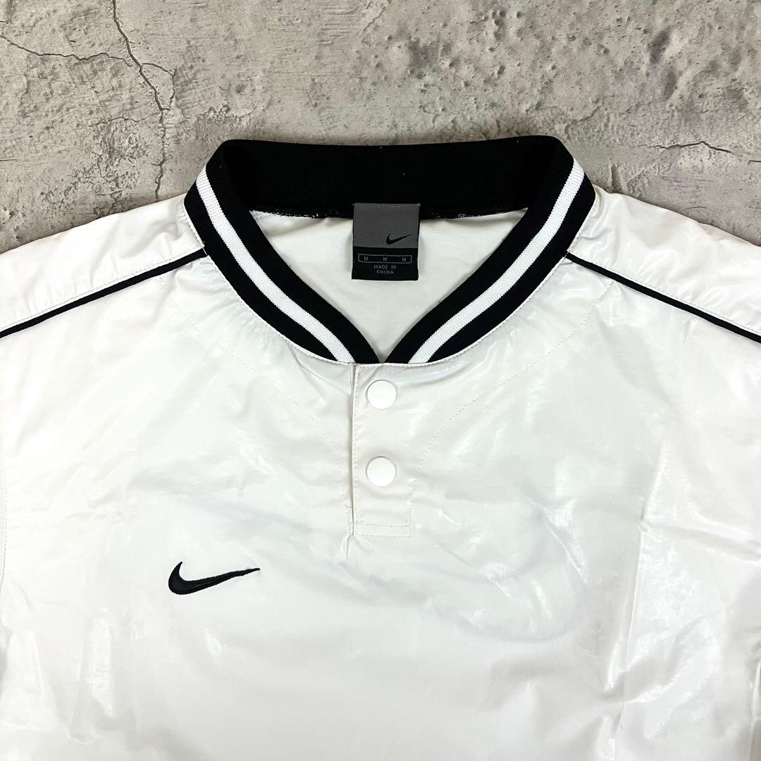 00s NIKE ナイキ ベースボール ピステ 古着 ビッグスウッシュ 刺繍ロゴ