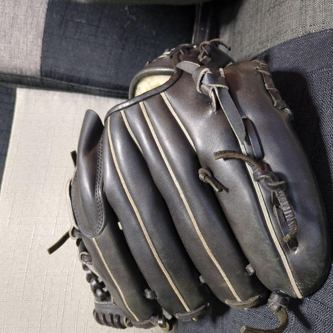 Mizunoプロ キップレザーオーダー硬式グローブ 黒