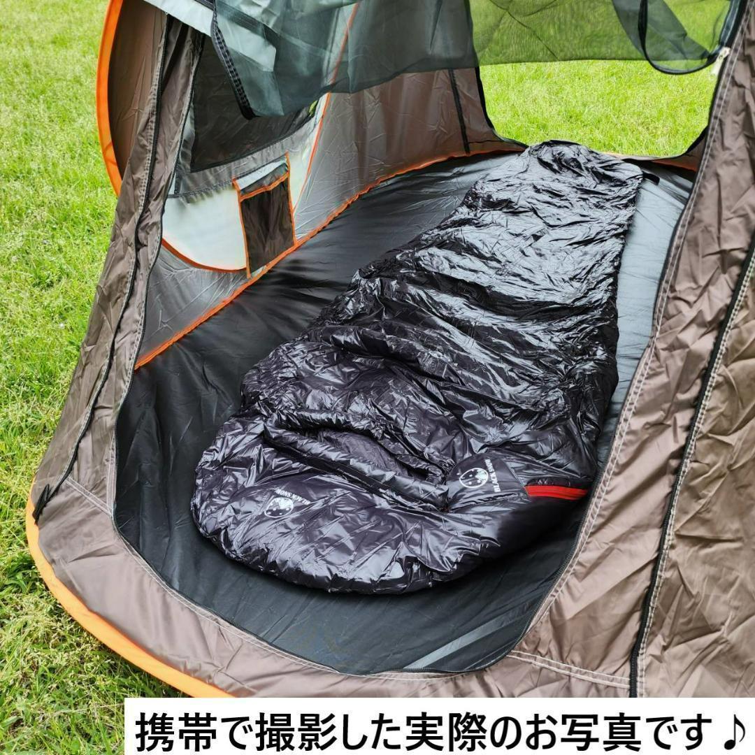 ✨瞬間設営✨1秒テント　アウトドア　キャンプ　BBQ グリーン&オレンジ