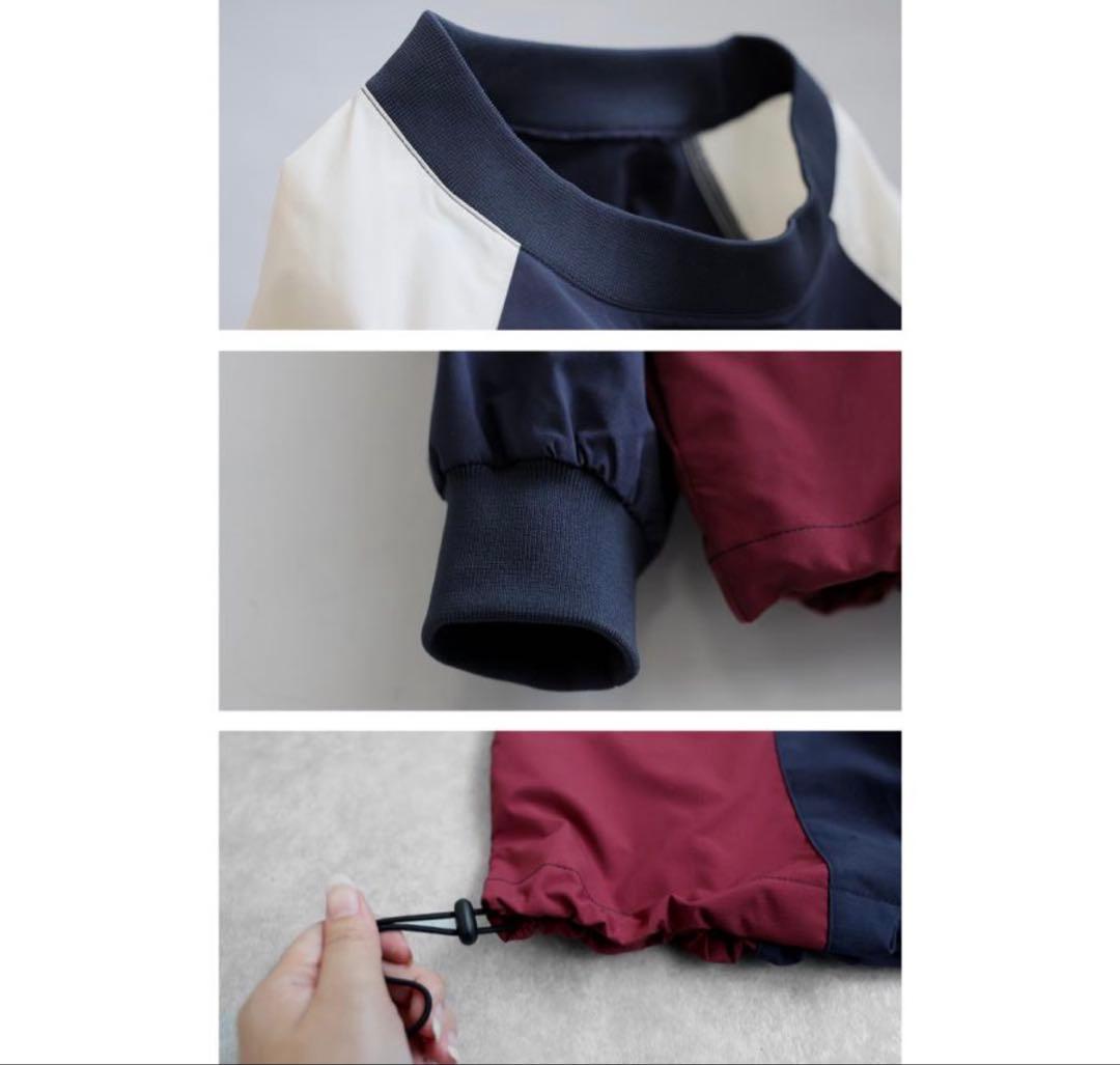ANTIQUA GOLF×STCH 配色プルオーバー セットアップ ゴルフ 上下