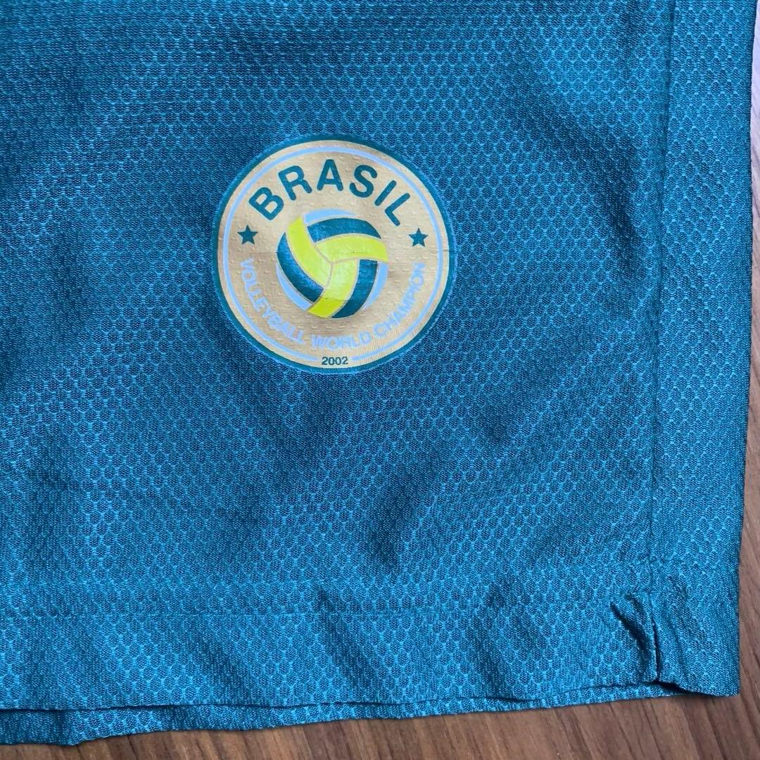 00s 未使用 タグ付 Olympikus バレーボール ブラジルゲームシャツ