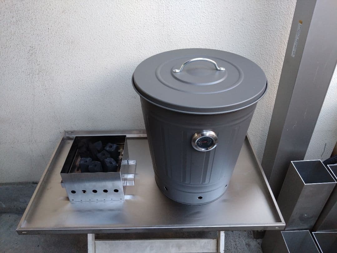 値下げ　簡易型　やきいも釜　炭火焼き芋　ステンレス製ロースター付き　数量限定品