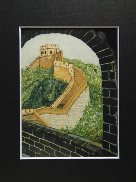 加山又造、長城、希少画集画、新品額装、状態良好