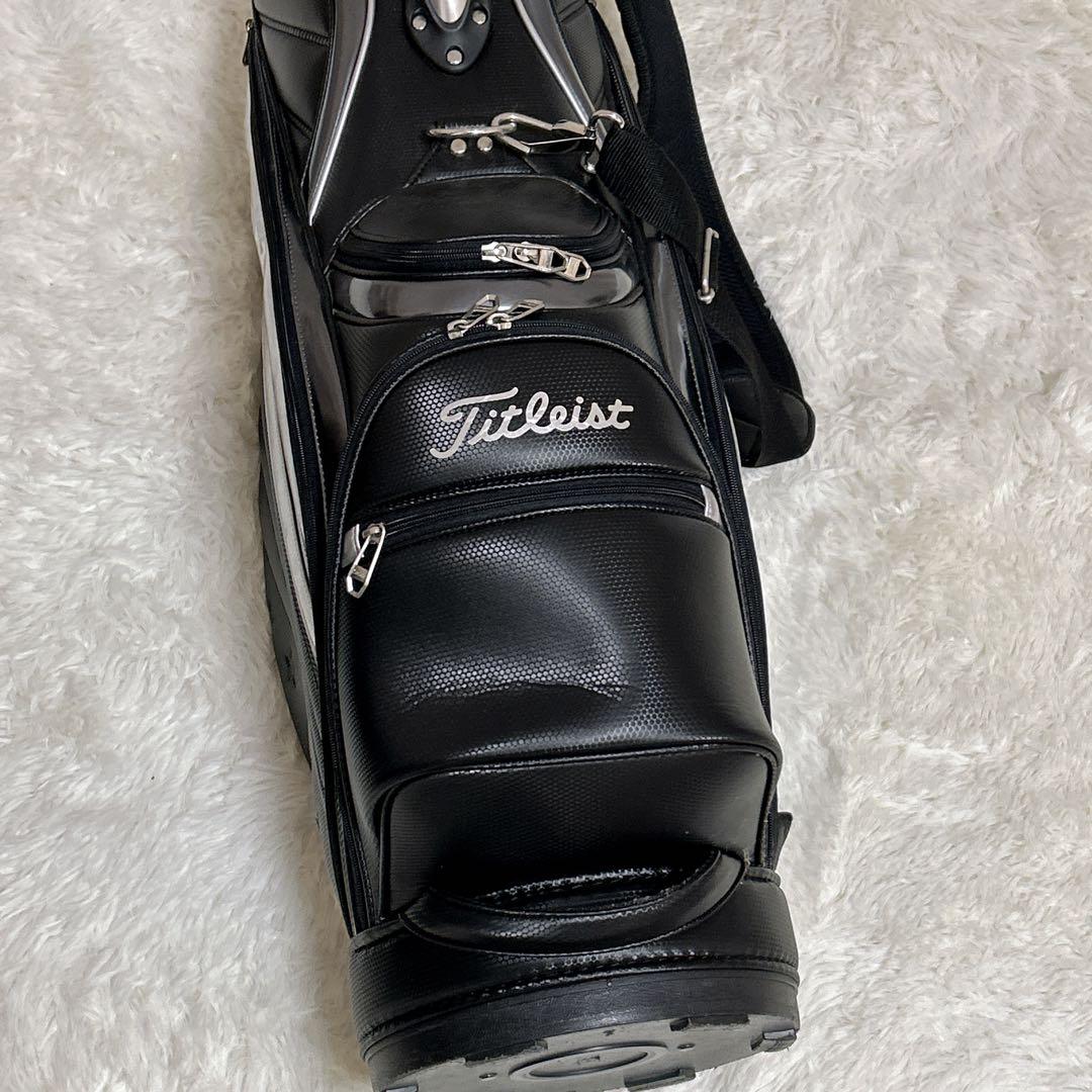 Titleist タイトリスト キャディバッグ ブラック　シルバー　ゴルフバック