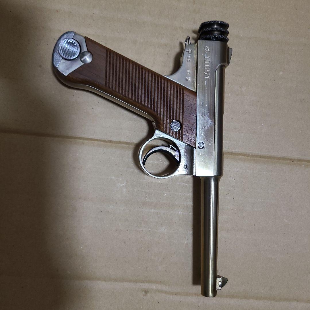 モデルガン メタル 木製 シルバー ブラウン