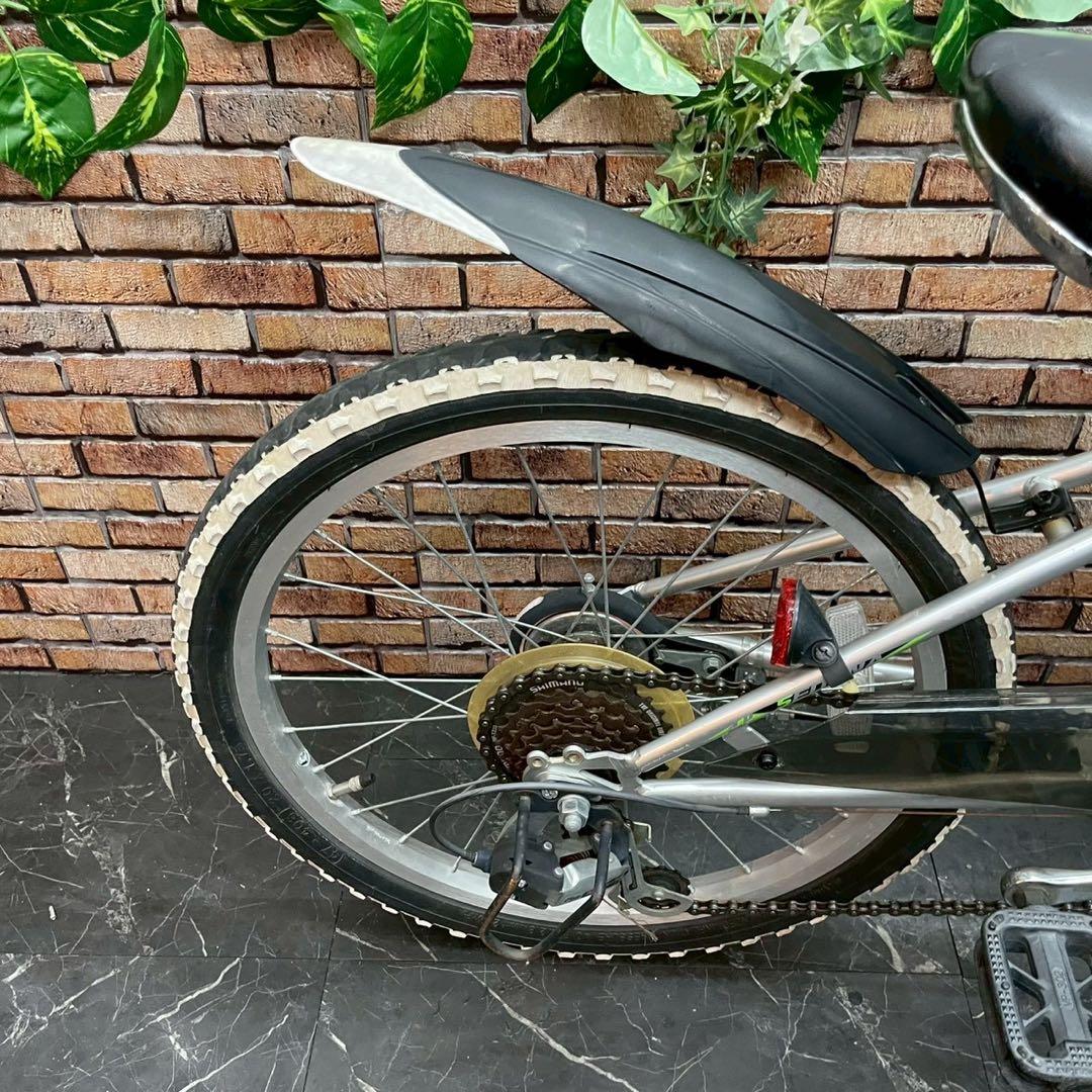 【114】子供用自転車 子供車 SEDONA シルバー 20インチ 変速付き