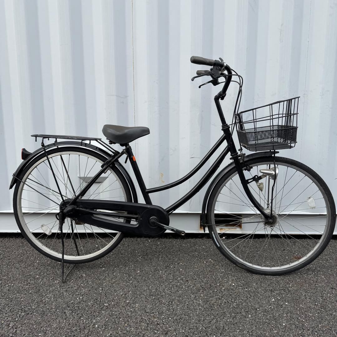 【都内/千葉市引取】ママチャリ 26インチ自転車 カゴ/鍵/オートライト付