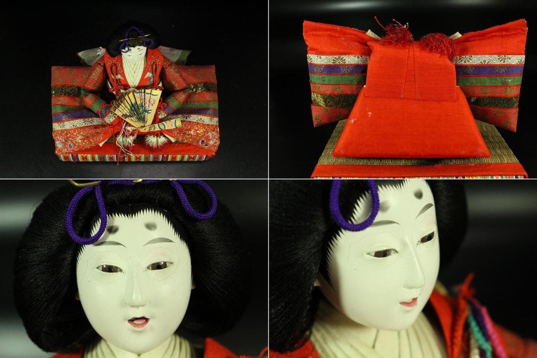 京都 丸屋 大木平蔵 丸平 雛人形 一対 男雛女雛 共箱(K-A643)