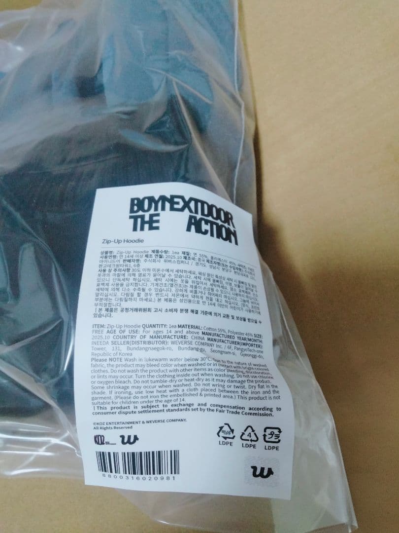 BOYNEXTDOOR フーディ トレカ付 新品未使用
