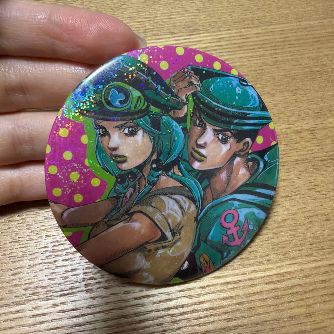 ジョジョ展　缶バッジ 東方定助&広瀬康穂